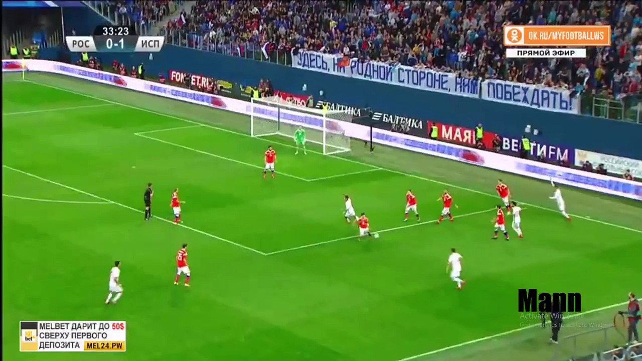 Sergio Ramos Goal - Russia vs Spain (0-2) - Friendly 14_11_2017 HD