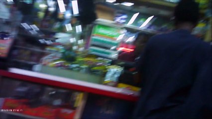 INSIDE A DETROIT HOOD GAS STATION