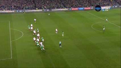 1-0 Shane Duffy Goal WC Qualification Play-off - 14.11.2017 Ireland 1-0 Denmark