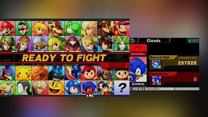 ABM: Super Smash Bros For 3DS *Classic Mode* 2 Gameplay!! HD