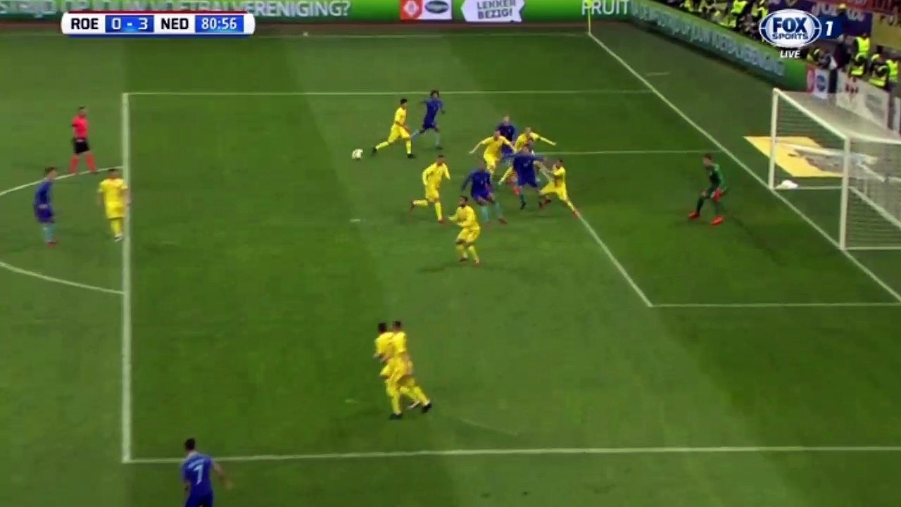 Luuk de Jong Goal HD - Romania 0-3 Netherlands - 14.11.2017