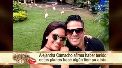 Alejandra Camacho de vacaciones en un crucero con su novio Jimar Vera