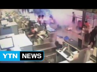 상하이 푸둥공항 폭발 사고로 3명 부상 / YTN (Yes! Top News)