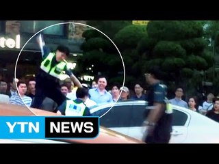 [단독] 차 유리 깨는데도...'요지부동' 음주운전자 / YTN (Yes! Top News)