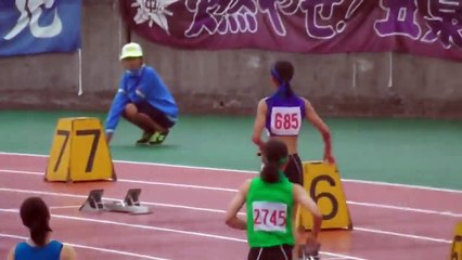 「3億年に1人の陸上美少女」 土田菜里香選手 豪雨の中の激走 中学