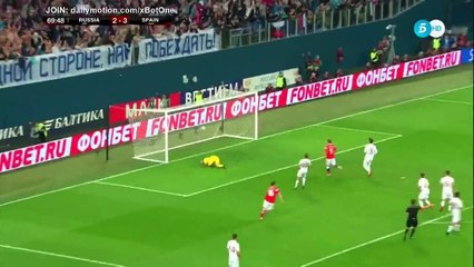 Fedor Smolov second Goal HD - Russia 3 - 3 Spain - 14.11.2017 (Full Replay)