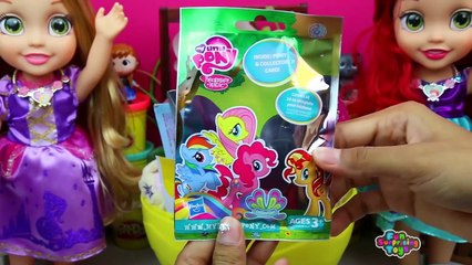 My First Disney Princess GIANT Surprise Eggs Play Doh - Rapunzel Ariel Cinderella Dolls and Toys