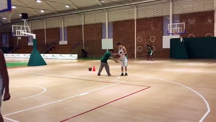 MOMENTOS DEL ENTRENAMIENTO DE DAVID JIMENEZ EN UNICAJA-
