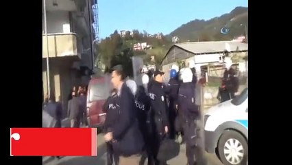 Emniyet amiri, parke taşından 1 adımla böyle kurtuldu