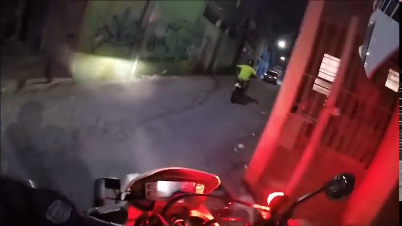 Brazil Motorcycle Police Chase