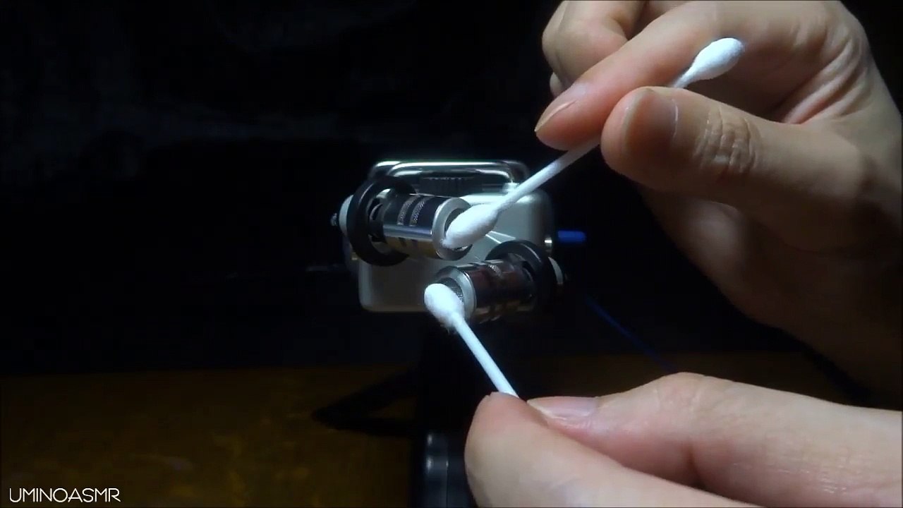 ASMR | 綿棒で耳かき、そして擦り合わせる音 | Ear Cleaning Cotton Swab | XYH 5