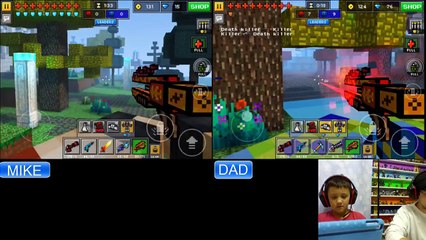Dad & Son play Pixel Gun 3D! %$@CURSE WORDS#!@ FGTEEV vs. SUBSCRIBERS FAIL! (Part 27)