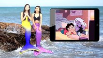 Mermaid Blindfold Makeup Challenge Steven Universe GIVEAWAY with Amethyst Michaela Dietz
