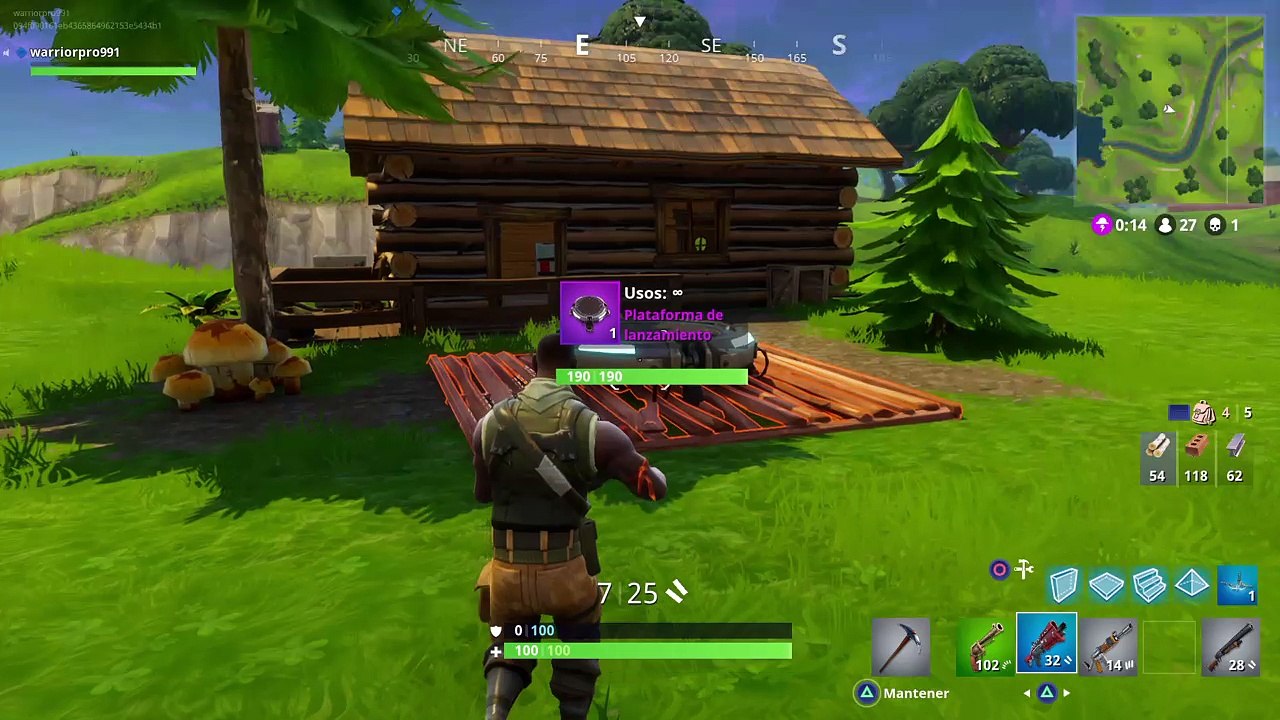 Nuevo trampolin!!! | Fornite Batalla Campal | Warriorpro991