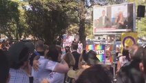 Canberra Crowds Cheer Positve Results of Same-Sex Marriage Survey