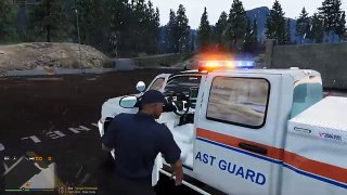 GTA 5 LSPDFR Coastal Callouts | Motor Life Boat Vs Insane Waves | Overturned Tug Boat With 5 Victims