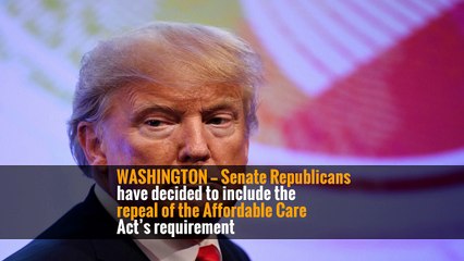 Senate Plans to End Obamacare Mandate in Revised Tax Proposal