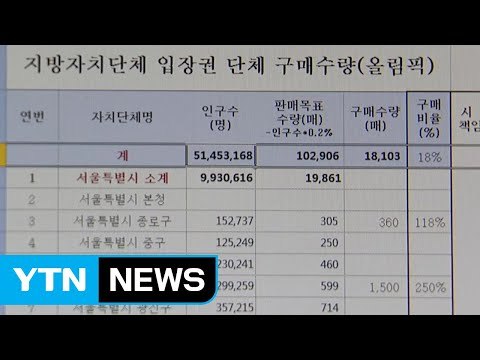 [단독] 평창입장권 구매 독려 지자체 강제 할당 논란 / YTN