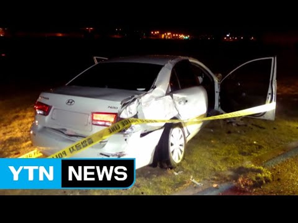 음주 운전하다 다리 뚫고 5m 아래 추락 / YTN