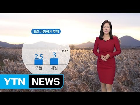 [날씨] 내일 아침까지 추워요...낮부터 추위 누그러져 / YTN