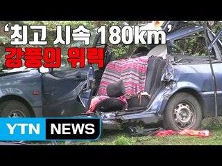 [자막뉴스] '최고 시속 180km' 강풍의 위력 / YTN