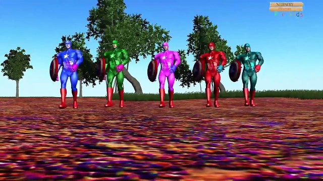 Learn colors spiderman dinosaur vs gorilla finger family nursery rhymes for kids 3d