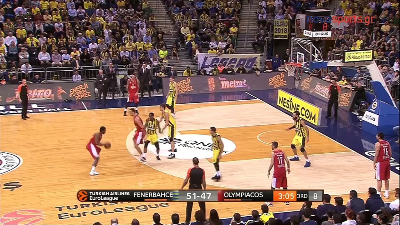 Το σόου του Χόλις Τόμπσον  - Φενέρ vs Ολυμπιακός - 15.11.2017.
