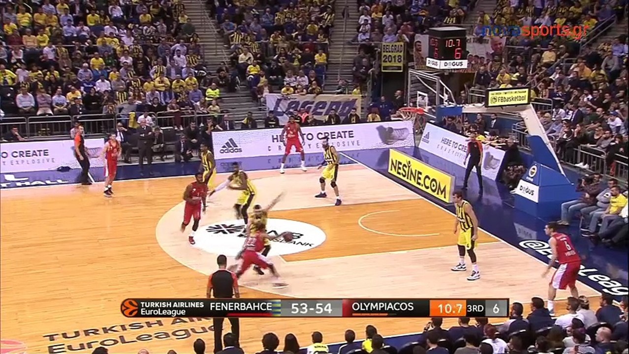 Το καλύτερο παιχνίδι του Μπράιαν Ρόμπερτς με τη φανέλα του Ολυμπιακού  - Φενέρ vs Ολυμπιακός - 15.11.2017