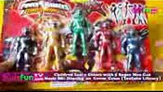 Bé học màu sắc cùng 5 anh em siêu nhân gao đồ chơi - Learn Colours with Power Rangers Gao Toy