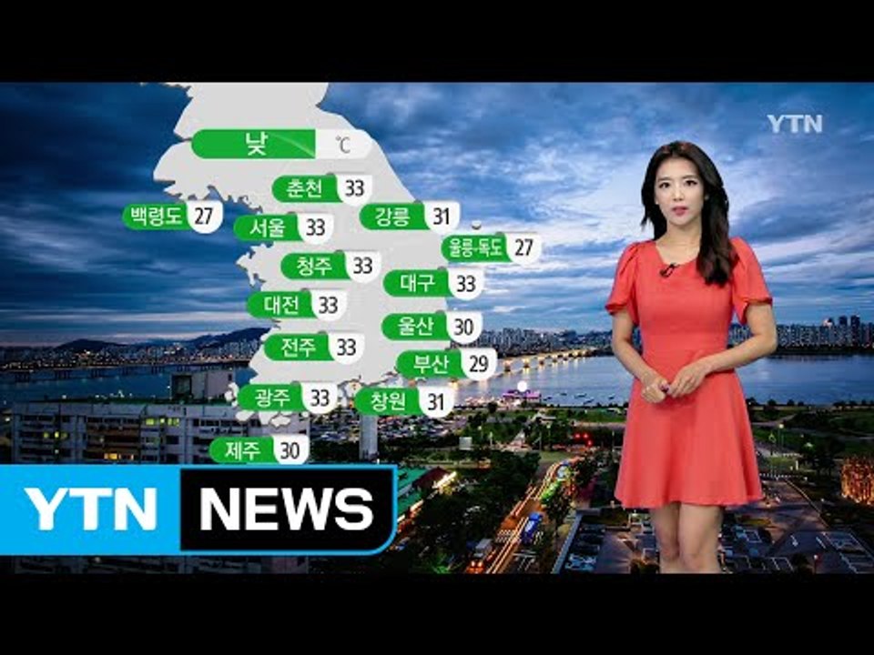 [날씨] 밤까지 곳곳 소나기...주말 찜통더위 기승 / YTN (Yes! Top News)