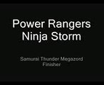 Power Rangers Ninja Storm - Samurai Thunder Megazord Finisher