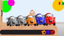 Learn Colors with Colorful Disney Cars Soccer Balls WOODEN HAMMER Carton for Kids Toddlers Babies