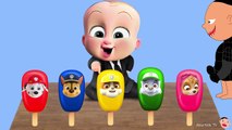 Bad Baby Crying and Learn Colors Colorful Ice Cream Finger Family Songs Collection