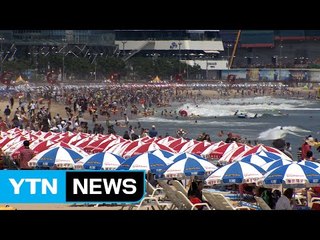 찌는 듯한 불볕더위...전국 해수욕장 인파 '북적' / YTN (Yes! Top News)