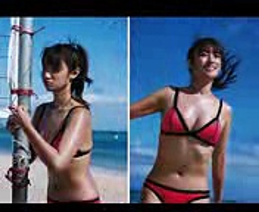 むっちり体型を水着姿で公開 深田恭子