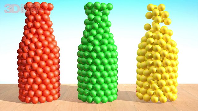 Funny Colors Learning For Kids Toddlers Babies - Learn Colors with 3D Colorfull Balls - 3D CARTOON