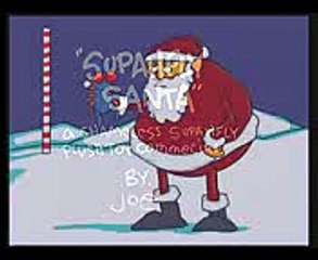 Joe Cartoon - Santa Fly