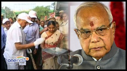 துடைப்பத்தை கையில் எடுத்த தமிழக ஆளுநர்  பன்வாரிலால்- வீடியோ