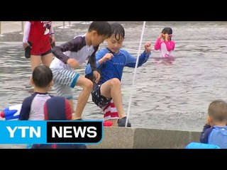 [날씨] 찜통더위 속 소나기...한강에서 더위 식혀요 / YTN (Yes! Top News)