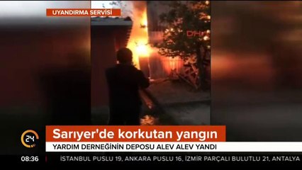 Depo alev alev yandı