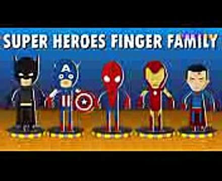 Super Heroes Cartoon Finger Family Daddy Finger Family Children Nursery Rhyme Song HD