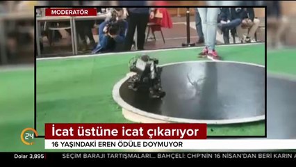 16 yaşındaki Eren icat üstüne icat çıkartıyor