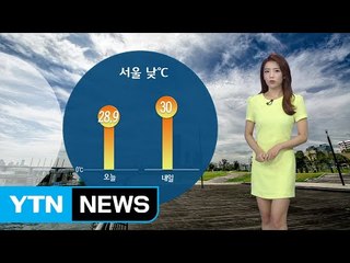 [날씨] 곳곳 산발적 비...내일 전국 무더위 기승 / YTN (Yes! Top News)