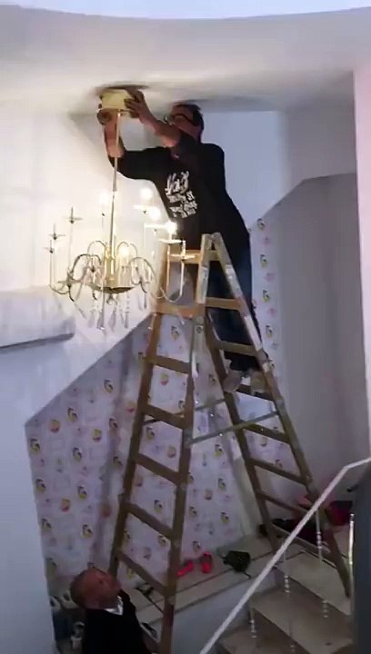 Hanging a Chandelier Epic Fail