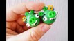 Зелёная свинка из Angry Birds из полимерной глины