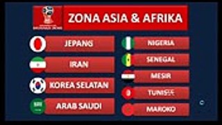 29 Negara yang sudah lolos ke putaran final Piala Dunia 2018
