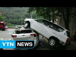 터널 회차로 차량 추락해 8명 중·경상 / YTN (Yes! Top News)