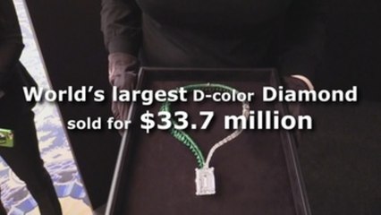 World’s largest D-color Diamond sold for $33.7 million