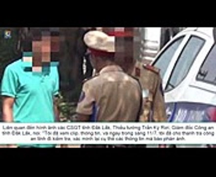CSGT trên QL14 kiểm tra xe trong 10 giây Thanh tra công an vào cuộc (1)