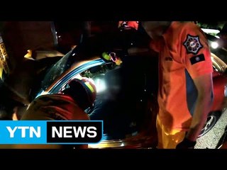 20대 남성 혼자 운전하다 전신주 '쿵' / YTN (Yes! Top News)